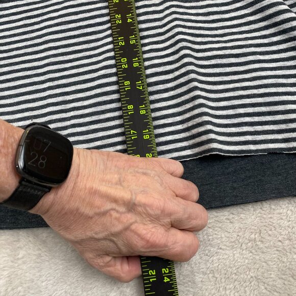 Duluth Womens Shirt 2XL Henley Long-Sleeve Cotton Polyester Striped Pullover - Picture 3 of 5